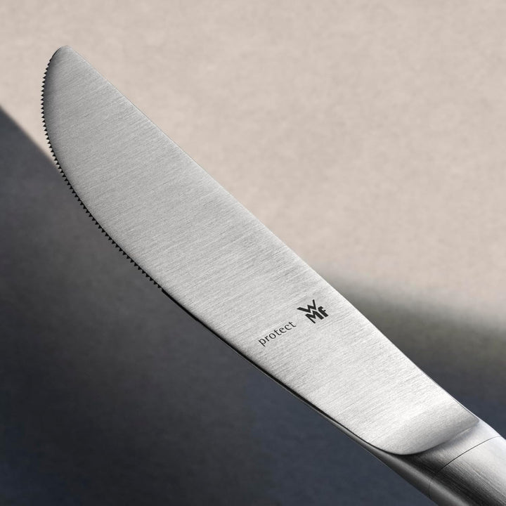 WMF Virginia Edelstahl Besteck Set 6 Personen, Essbesteck Set 30 teilig, Hohlheftmesser, Cromargan p