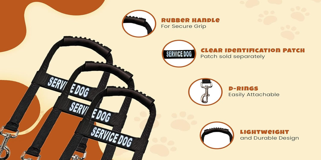 Doggie Stylz Service Dog Bridge Handle Guide Hundegeschirr – strapazierfähiges Hundezubehör – unverz