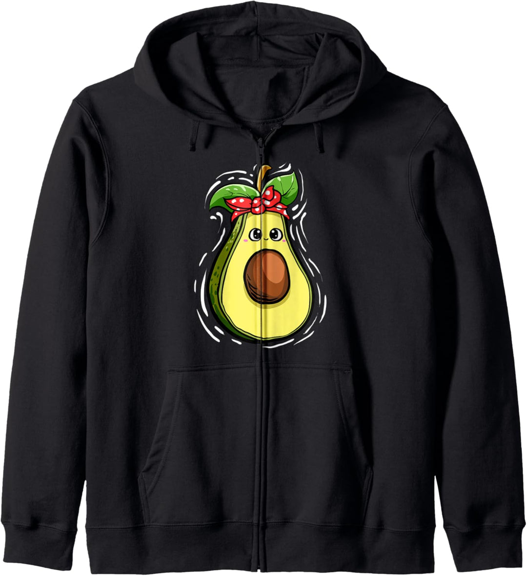 Süsses Avocado Geschenk für vegane Mädchen und Frauen Kapuzenjacke