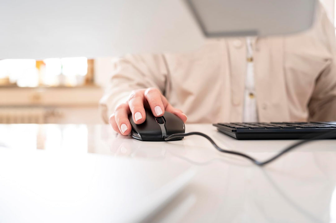 CHERRY GENTIX 4K, Kabelgebundene Maus, Ideal für Nutzung mit Ultra-HD Monitoren, 6 Tasten, bis zu 36