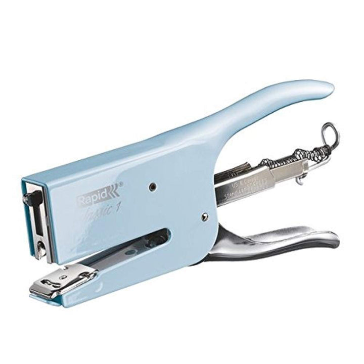 Rapid 5000492 Heftzange K1 (Metall, Heftleistung 50 Blatt, Heftklammerntyp 24) hellblau fondant blue
