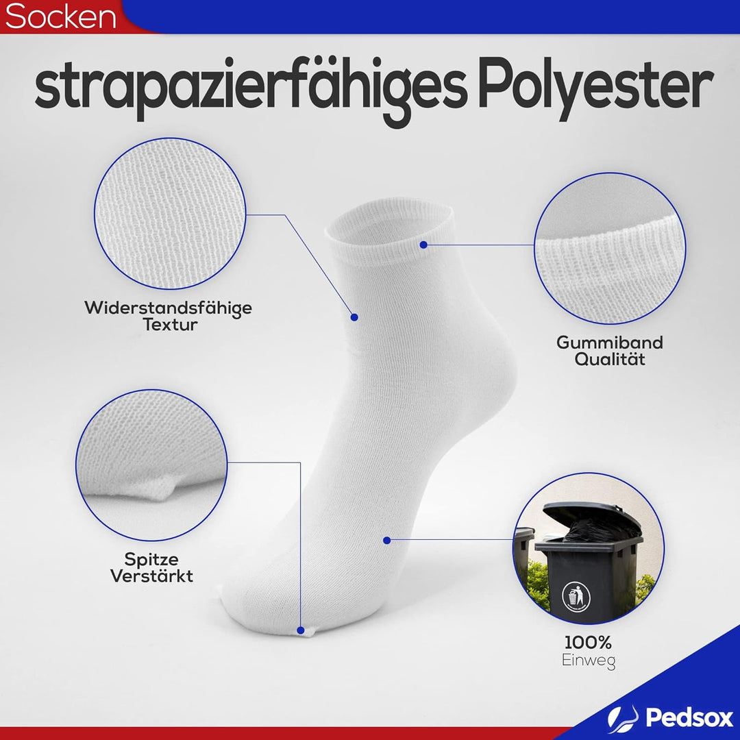 Pedsox Strapazierfähige Einweg-Socken (100).
