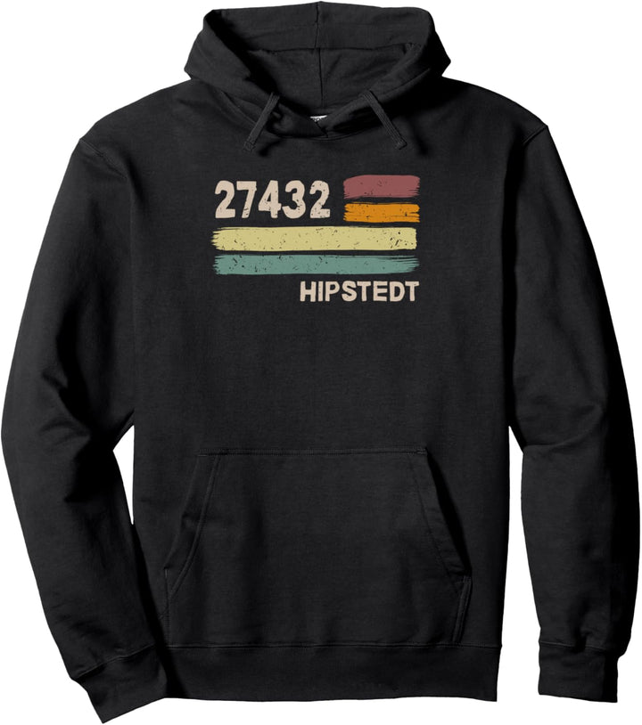 Retro 27432 Hipstedt Vintage Gemeinde PLZ Pullover Hoodie