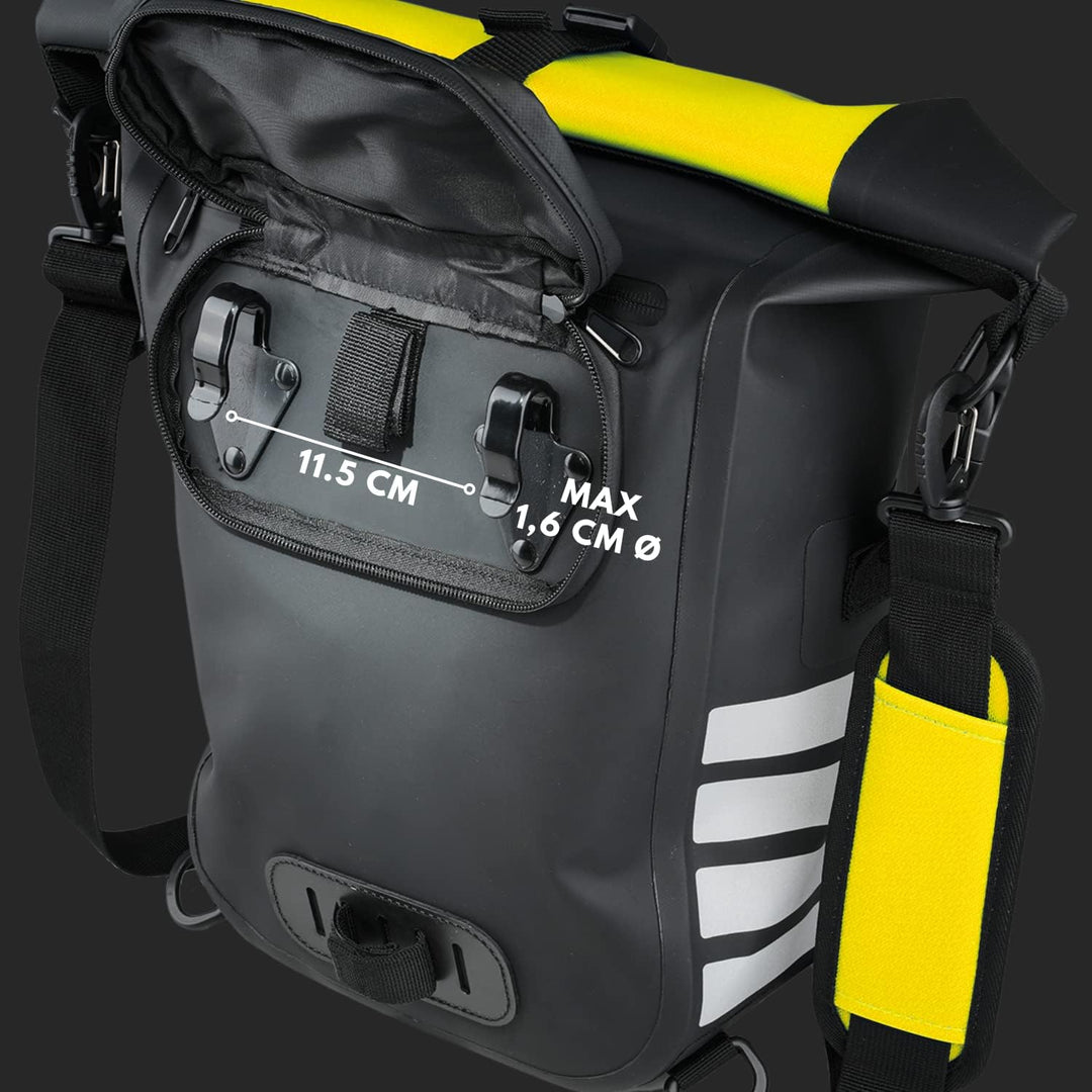KHALISIA Fahrradtasche 3 in 1 – Rucksack wasserdicht - mit Laptopfach – hochwertige Umhängetasche &amp;