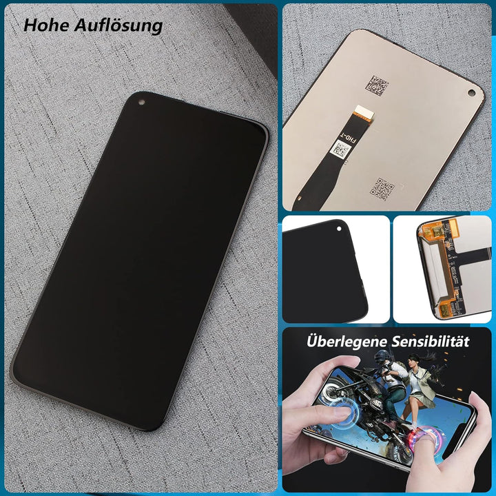 RongZy Kompatibel mit Huawei P40 Lite 4G Ersatz Bildschirm LCD Display und Touchscreen-Digitizer mit