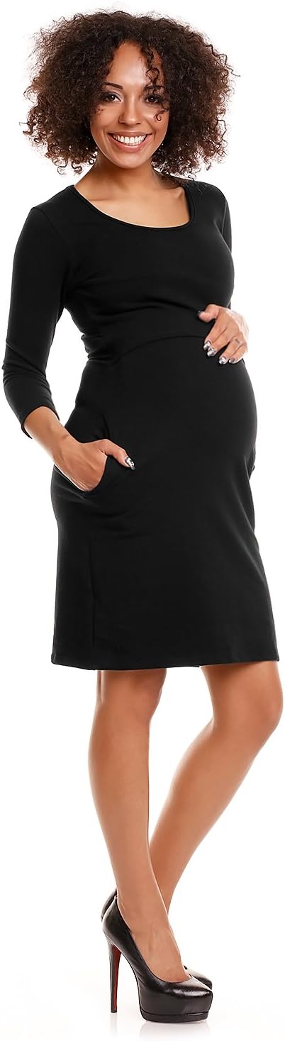 Selente Mummy Love modisches Umstandskleid (Made in EU) Schwangerschaftskleid Umstands-Freizeitkleid