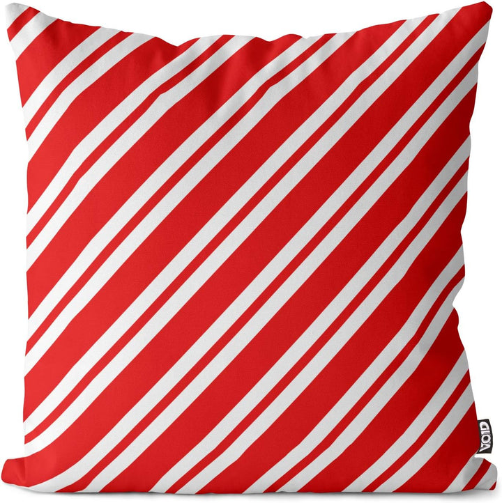 VOID Weiss Rot gestreift Kissenbezug Kissenhülle Sofakissen Kissen Deko Outdoor-Kissen Dekokissen, K