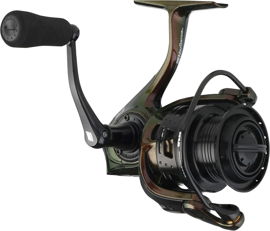 Abu Garcia Revo Ike Stationärrolle - leichte lilafarbene Spinnrolle mit 10 Kugellagern, Drop Shot Ke