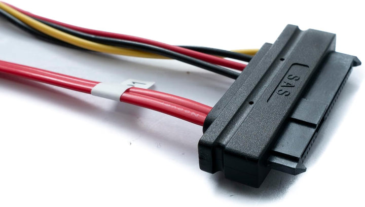 System-S SFF-8087 Kabel 100 cm Mini SAS 36 Pin zu 4X SAS 29 Pin SFF-8482 Adapter für RAID Festplatte