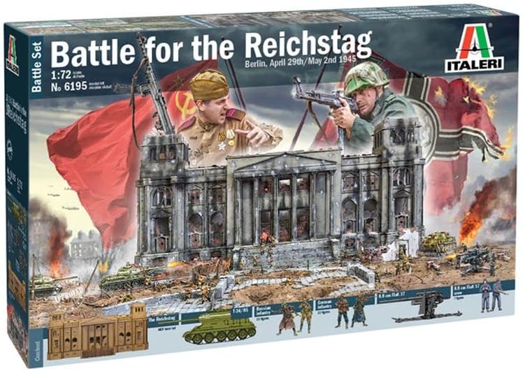 Italeri 6195S 1:72 Battle-Set 1945 Fall of The Reichs, Modellbau, Bausatz, Standmodellbau, Basteln,