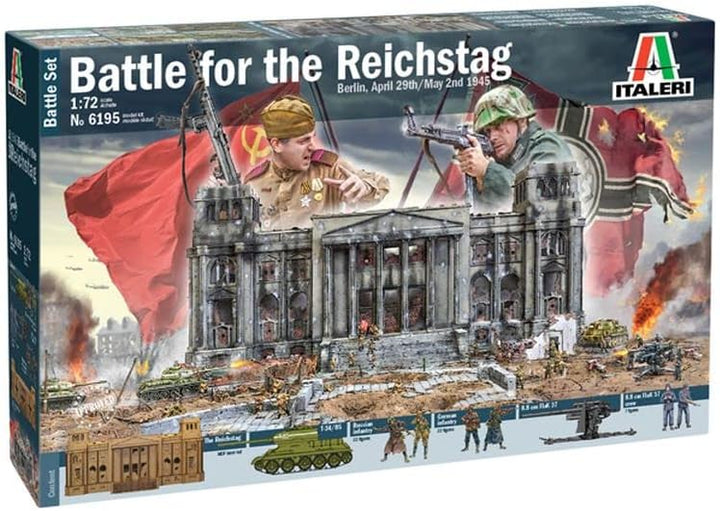 Italeri 6195S 1:72 Battle-Set 1945 Fall of The Reichs, Modellbau, Bausatz, Standmodellbau, Basteln,