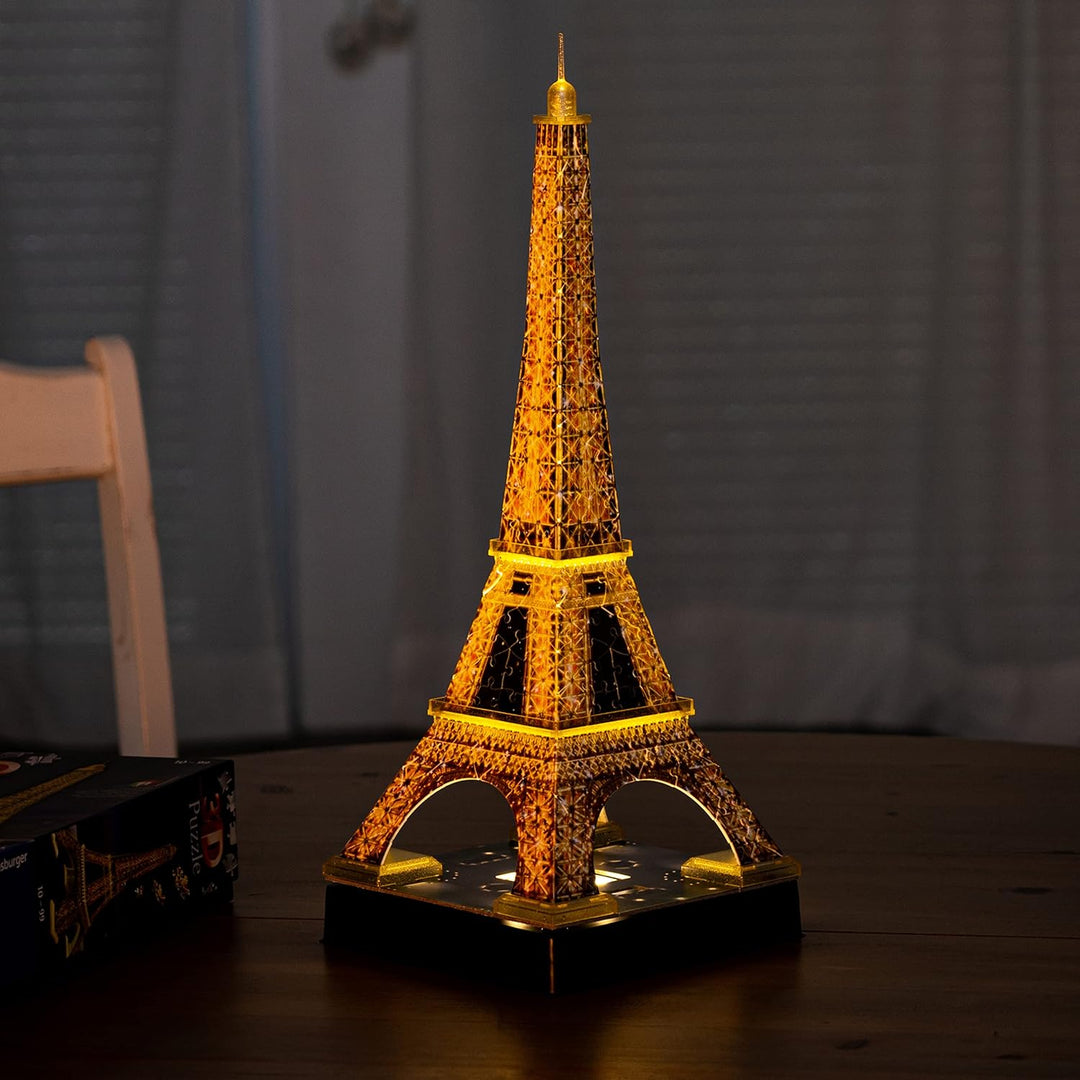 Ravensburger 3D Puzzle Eiffelturm in Paris bei Nacht 12579 - leuchtet im Dunkeln - 216 Teile - ab 10