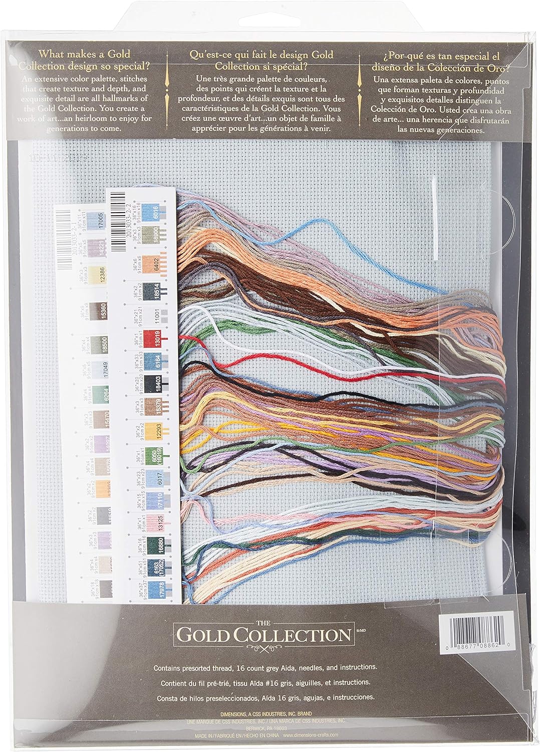 Dimensions Gezählter Kreuzstick Set, Winter's Hush Gold Collection Winter's Hush, Gold Collection Wi