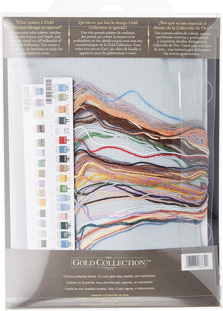 Dimensions Gezählter Kreuzstick Set, Winter's Hush Gold Collection Winter's Hush, Gold Collection Wi