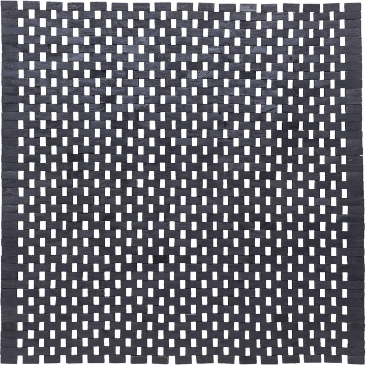 Sealskin Woodblock Badteppich 60x60 cm Teak Schwarz, 60x60 cm Teak Schwarz