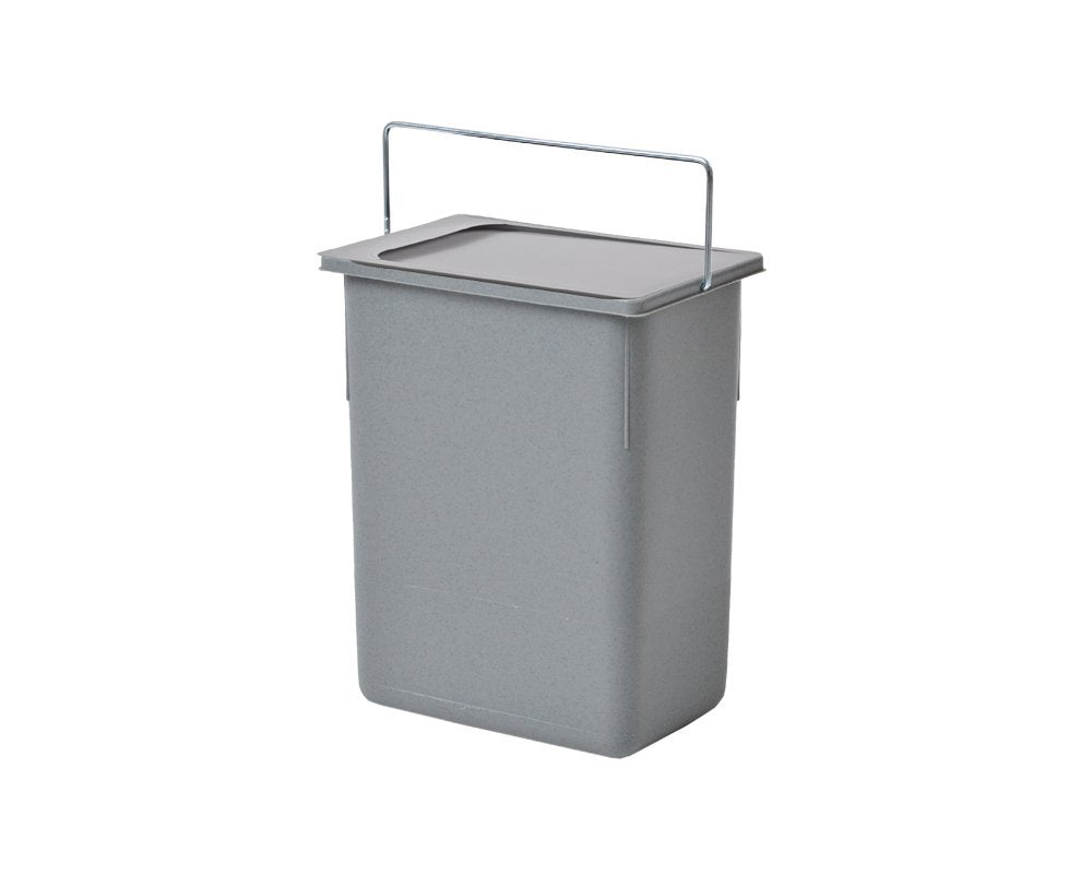 Hailo Inneneimer mit Deckel Kunststoff grau | Höhe 287 mm | mit Henkel | 8.5 Liter | 226 x 150 mm