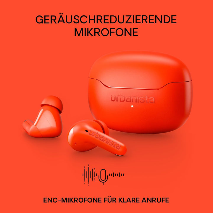 Urbanista Kabellose Bluetooth Kopfhörer In Ear, Noise Cancelling InEar und Multipoint-Verbindung, 32
