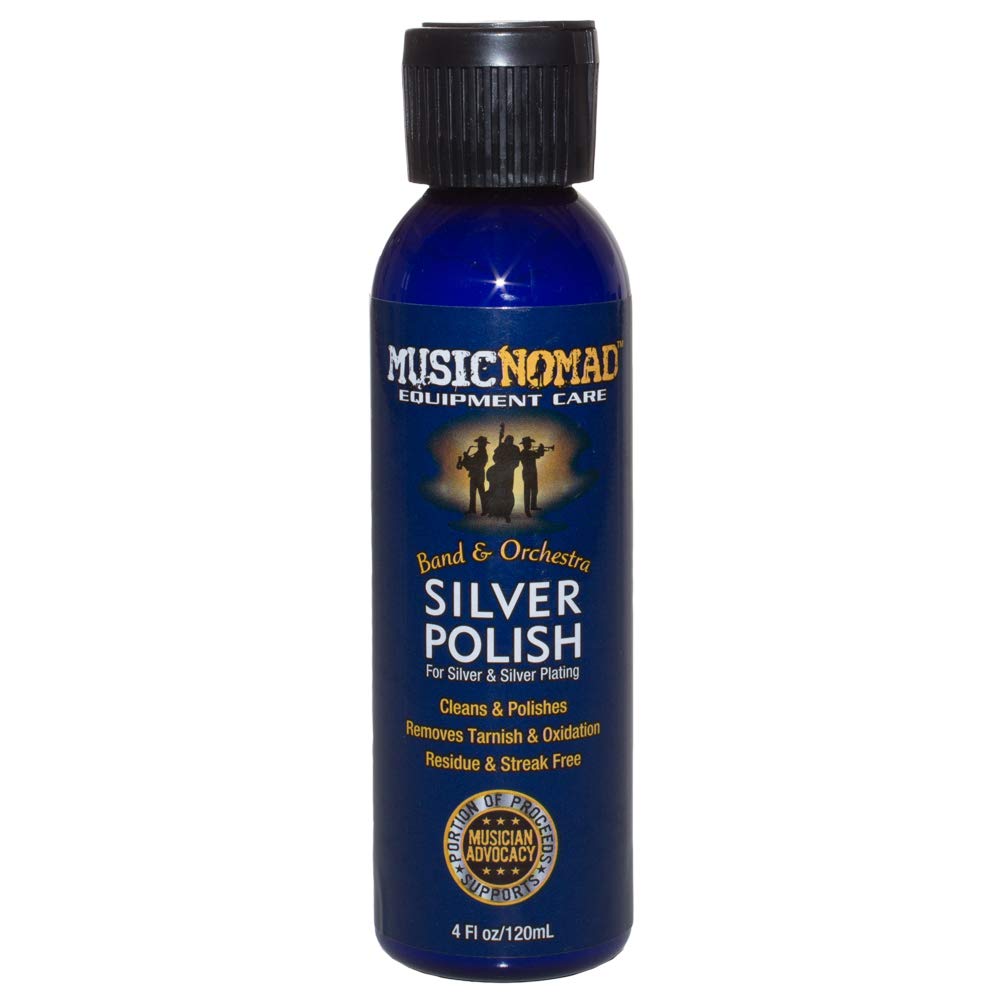 MusicNomad MN701 Silver Polish for Silver & Silver-Plated Instruments, 4 oz