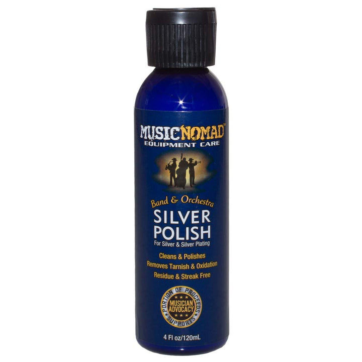 MusicNomad MN701 Silver Polish for Silver & Silver-Plated Instruments, 4 oz