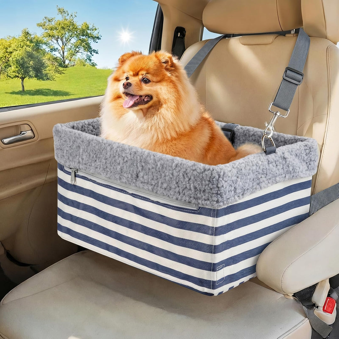 Hunde-Autositz für kleine Hunde, Erhöhter Hundesitz für Hunde Welpenautositz Hundeaussicht, Haustier