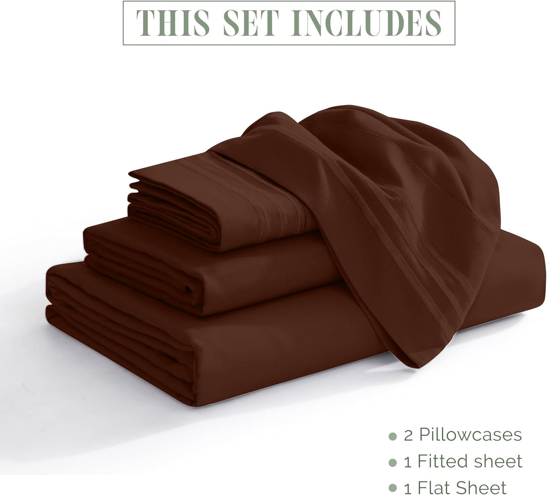 Elegant Comfort TM Luxuriöses Bettwäsche-Set, ägyptische Fadenzahl 1500, Bestickt, hochwertig, Hotel