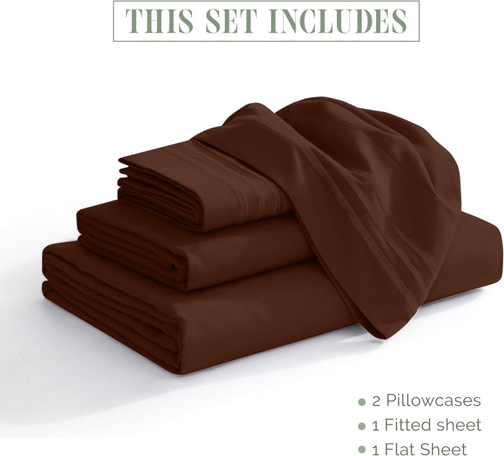 Elegant Comfort TM Luxuriöses Bettwäsche-Set, ägyptische Fadenzahl 1500, Bestickt, hochwertig, Hotel