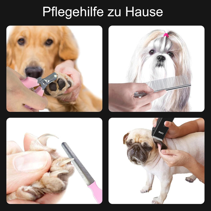 ENSSU Hundeschermaschine für dichtes Fell, wiederaufladbare Hundeschermaschine Katzenpflege Trimmer,