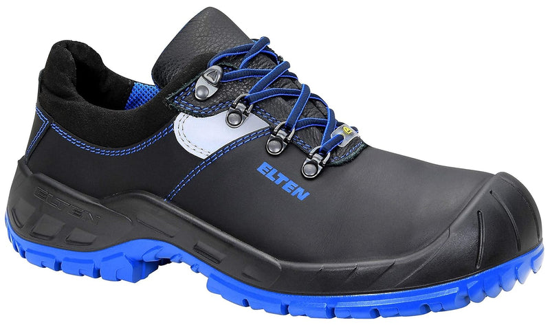 ELTEN Sicherheitsschuhe ALESSIO XW Low ESD S3, Damen und Herren, Lederschuh, robust, Blau, Stahlkapp