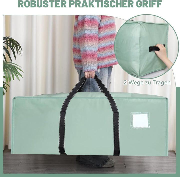 Dntorx 8 Stück 120L Aufbewahrungstasche, Heavy-Duty Umzugstaschen Wasserdicht Umzugskartons Grosse m