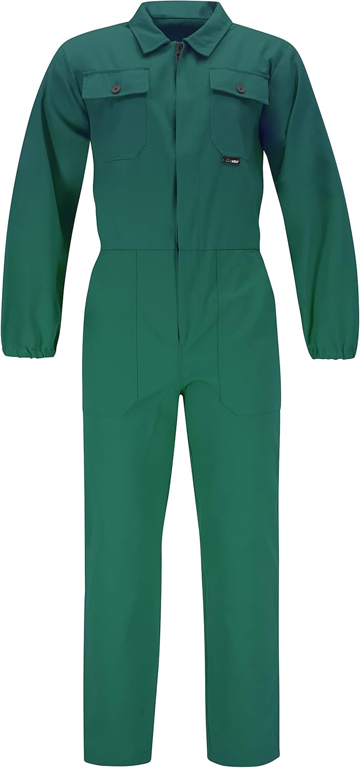 BWOLF ANAX Arbeitsoverall Herren Overall Herren Arbeitskleidung 100% Baumwolle Arbeitsoveralls mit 5