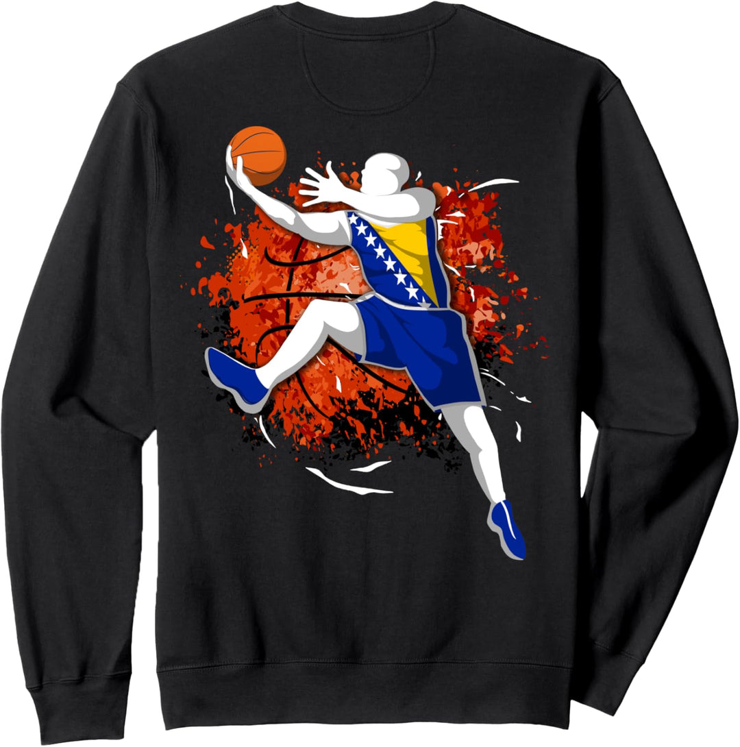 Bosnien und Herzegowina Basketball Fans Trikot Bosnien Flagge Sweatshirt