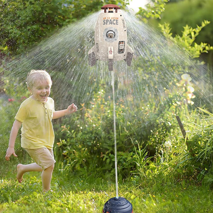 Rocket Wassersprinkler Kinder Outdoor,Water Rocket Sprinkler,Garten Wasserstrahl Rakete,3 Meter Schl