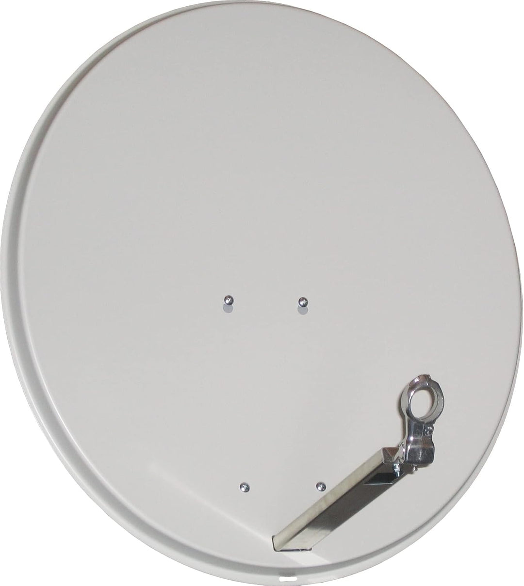 Sky Vision IDEAL 65 Alu-Satellitenspiegel hell RAL 7035 (40mm Feedaufnahme, 32-60mm Mastaufnahme, 65
