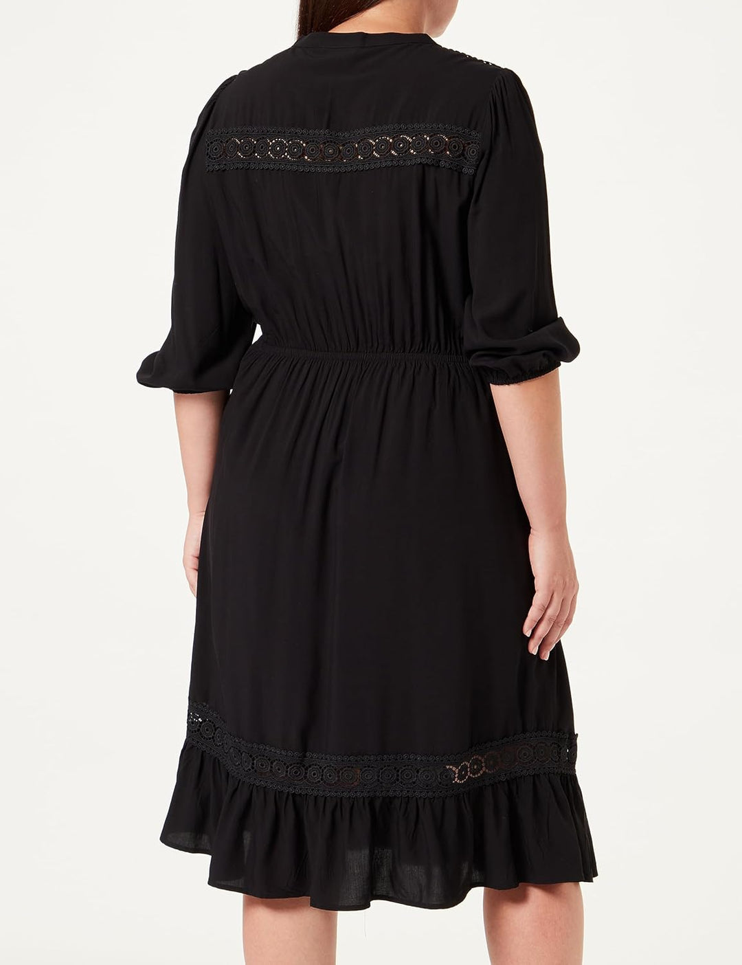 KAFFE Damen Kafreya Dress Kleid 40 Black Deep, 40 Black Deep