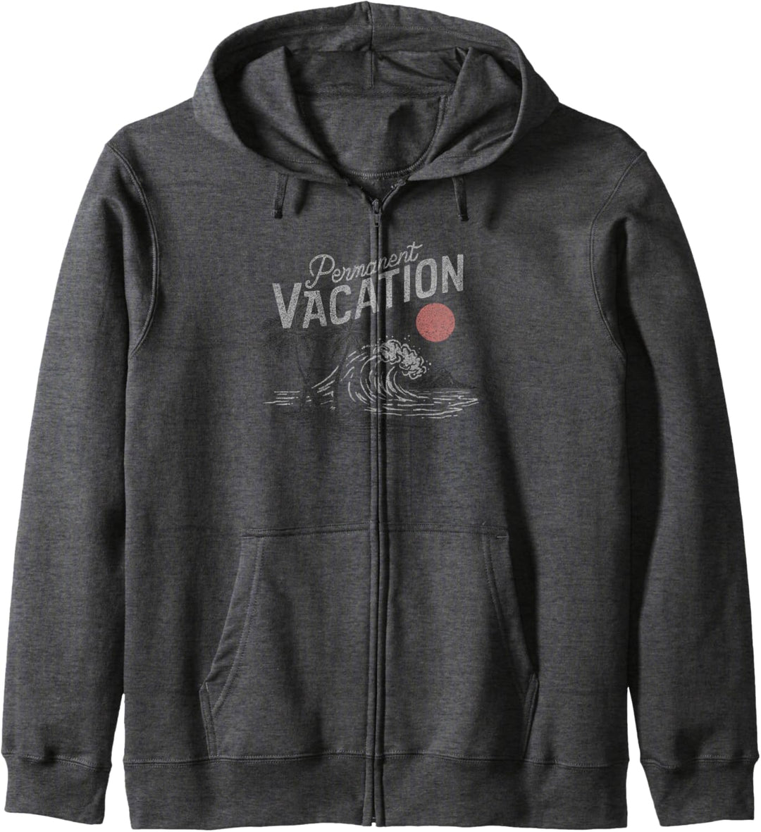 Trendy Permanent Vacation Palms & Island Scene Kapuzenjacke