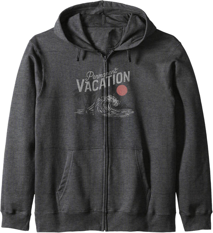 Trendy Permanent Vacation Palms & Island Scene Kapuzenjacke
