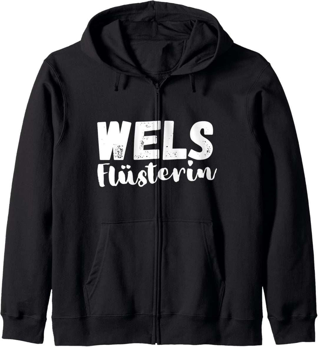 Wels Flüstererin Tiere Angeln Angler Spruch Kapuzenjacke
