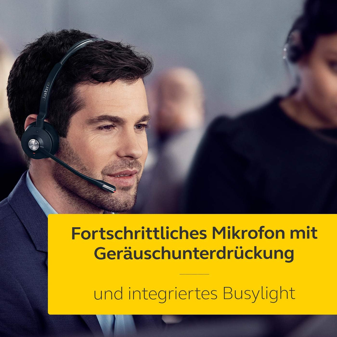 Jabra Engage 75 On-Ear Dect Stereo Kopfhörer - Skype for Business zertifiziert, mit Noise-Cancelling