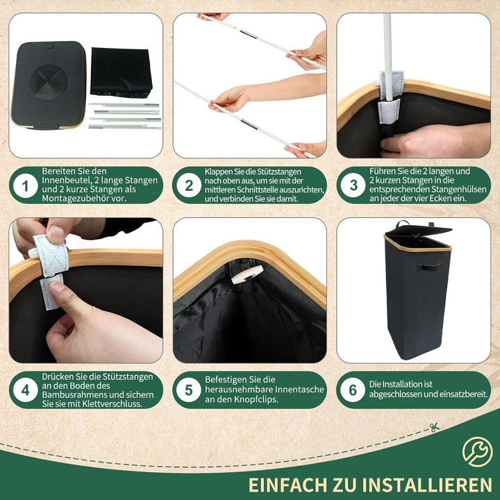 AINIYNM Pfandflaschen Sammelbehälter mit Deckel 100L XXL Tragetasche Pfandbehälter mit Loch Pfandfla