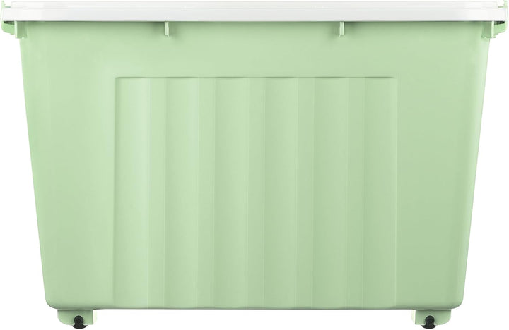 Cetomo 55 l x 4 Kunststoff-Aufbewahrungsbox, grün, Tragetasche, Organisationsbehälter mit robustem D