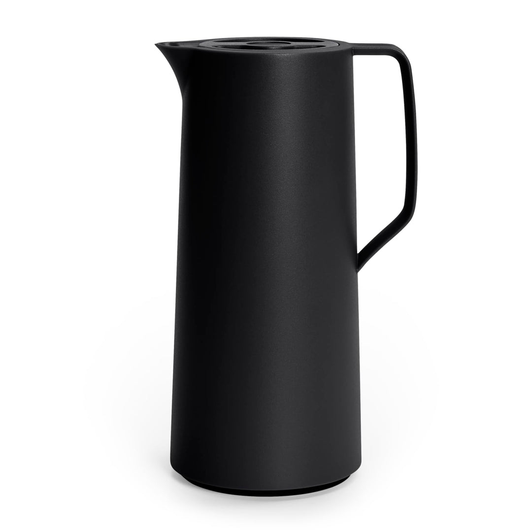 Emsa N41707 Motiva Isolierkanne | 1 Liter | Kunststoff, Quick-Press-Verschluss | 12h heiss, 24h kalt