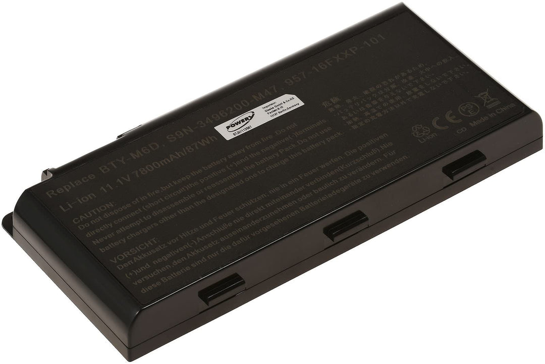 Akku für MSI GX660DXR, 11,1V, Li-Ion