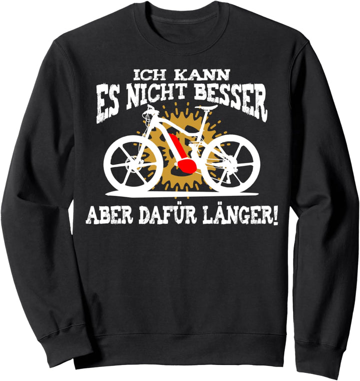 E-Bike Fahrer Geschenk Ebike Pedelec Elektrofahrrad Sweatshirt