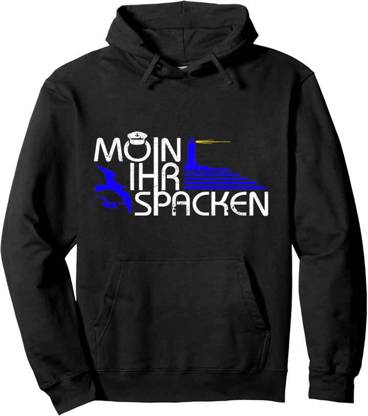 Lustiges "Moin Ihr Spacken" - Moin Pullover Hoodie