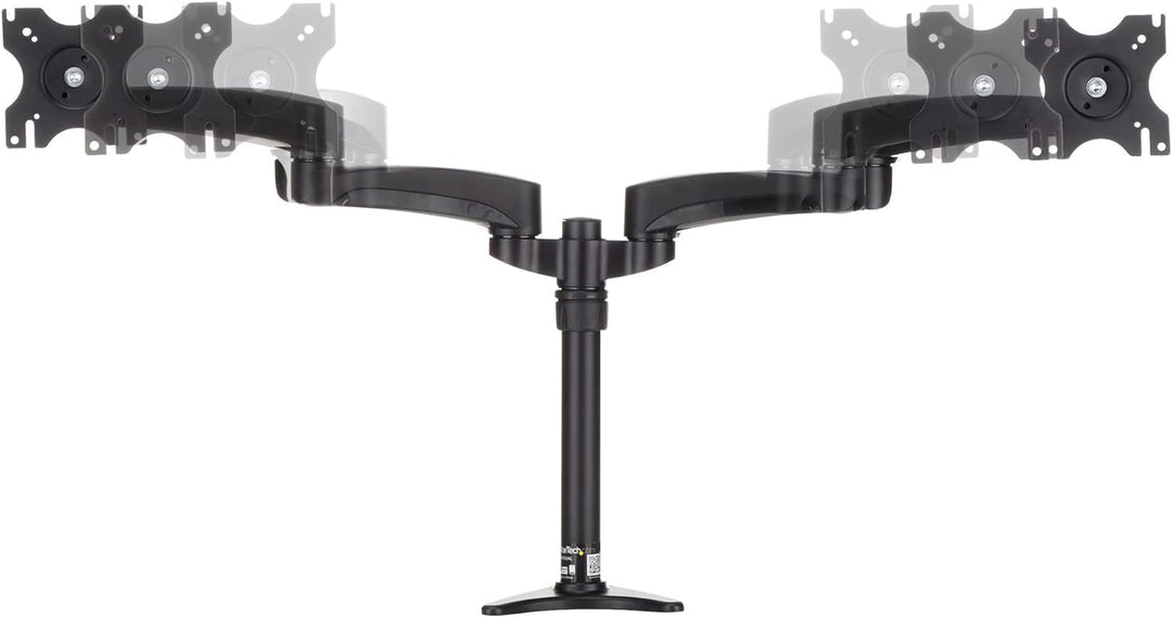 StarTech.com Dual Monitorhalterung mit verstellbaren Armen - Monitor Tischhalterung (12 bis 24") höh