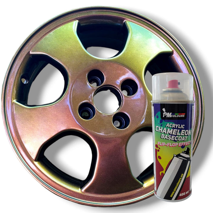 PMcolours Flip Flop Lack mit Multi Color Chamäleon-Effekt OLDTIME, Sprühdose 400 ml, BCB-Basecout (b