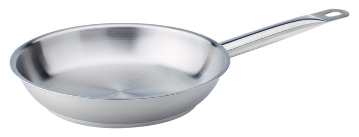 Pentole Agnelli Edelstahl 18/10 Bratpfanne mit Rohrstiel 32 cm Stahl, 32 cm