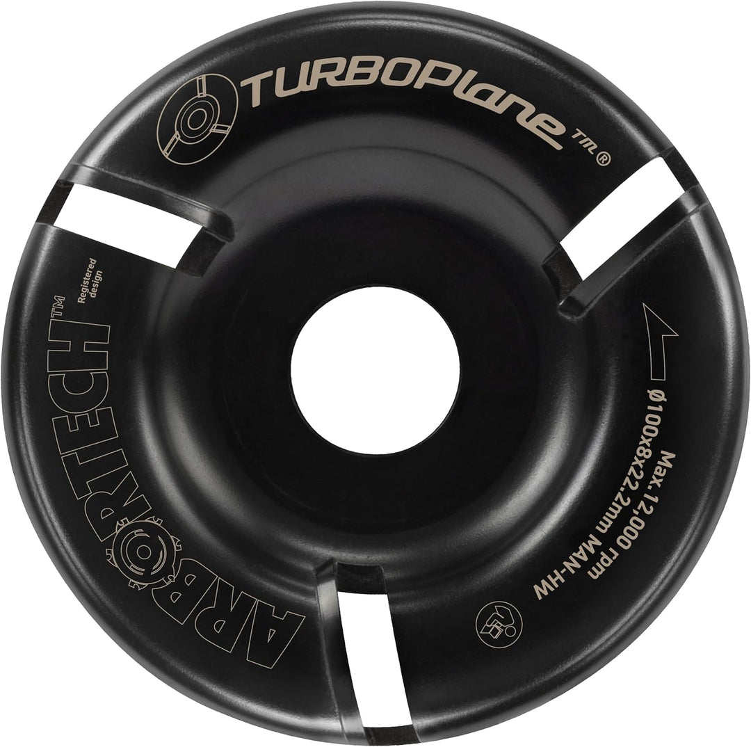 ARBORTECH TURBOPlane™ Frässcheibe 100mm mit 3 Schneiden aus Wolframcarbid für Winkelschleifer zur Ho