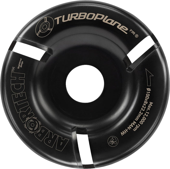 ARBORTECH TURBOPlane™ Frässcheibe 100mm mit 3 Schneiden aus Wolframcarbid für Winkelschleifer zur Ho