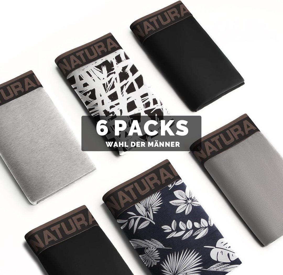 Lovemist Baumwolle Boxershorts Herren Klassische Ausgabe Boxershorts Männer Unterwäsche Pack M A:meh